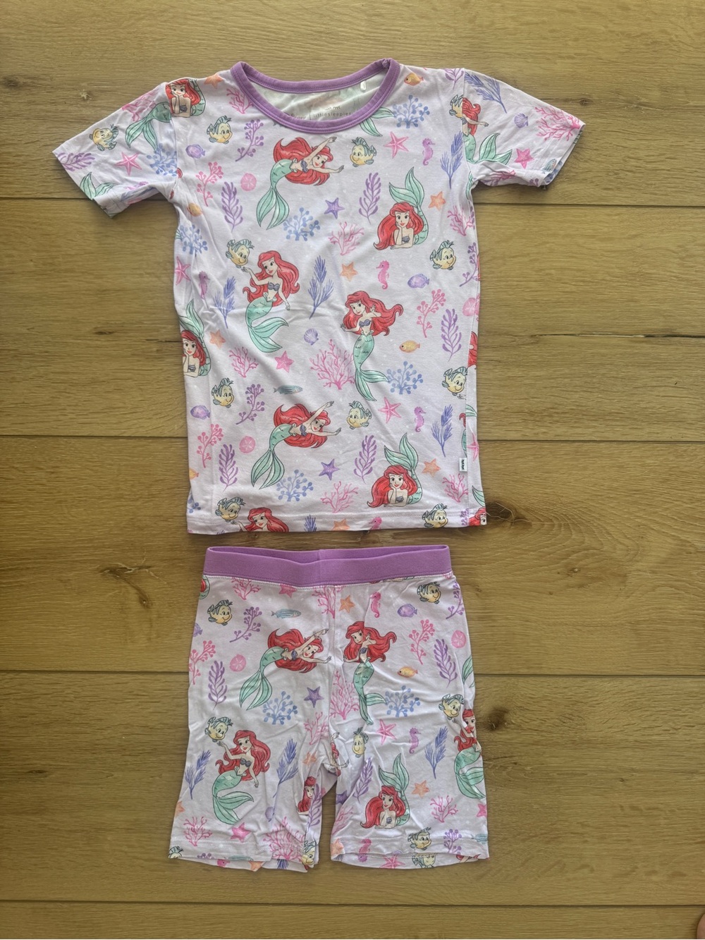 Little Sleepies Pink Ariel Undersea Pajama Set